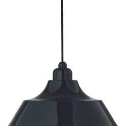 Dyberg Larsen Suspensions Suspension En Métal Blanc Et Douille En Porcelaine , H 21 Cm D 33 Cm -Luminaires Contemporain Soldes suspension metal noir mat douille porcelaine noir mat h21 cm d33 cm