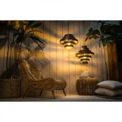 Deladeco Suspensions Suspension Moderne En Métal Anthracite 210 Cm -Luminaires Contemporain Soldes suspension moderne en metal anthracite 210 cm 2