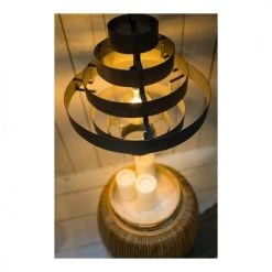 Deladeco Suspensions Suspension Moderne En Métal Anthracite 210 Cm -Luminaires Contemporain Soldes suspension moderne en metal anthracite 210 cm 4