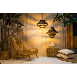 Deladeco Suspensions Suspension Moderne En Métal Anthracite 210 Cm -Luminaires Contemporain Soldes suspension moderne en metal anthracite 210 cm 8