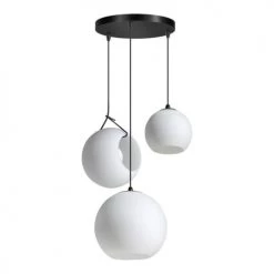 Deladeco Suspensions Suspension Moderne En Métal Blanc 200 Cm