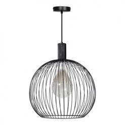 Deladeco Suspensions Suspension Moderne En Métal Noir 170 Cm