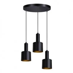 Deladeco Suspensions Suspension Moderne En Métal Noir 175 Cm