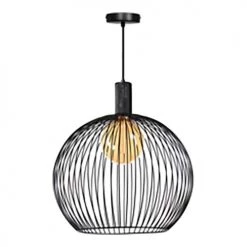 Deladeco Suspensions Suspension Moderne En Métal Noir 178 Cm