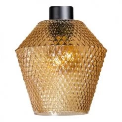 Deladeco Suspensions Suspension Moderne En Verre Or 20,5 Cm