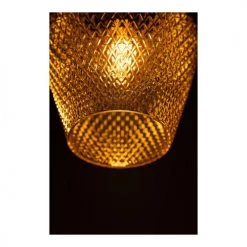 Deladeco Suspensions Suspension Moderne En Verre Or 20,5 Cm -Luminaires Contemporain Soldes suspension moderne en verre or 20 5 cm 4