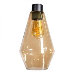 Deladeco Suspensions Suspension Moderne En Verre Or 23 Cm