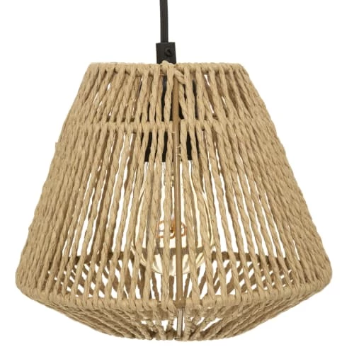 Home Maison Lampes à Poser Suspension Naturelle à 3 Abats Jour Beige D20cm 3 Home Maison Lampes à Poser Suspension Naturelle à 3 Abats Jour Beige D20cm – Image 3