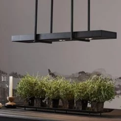 Markslöjd Suspensions Suspension Plateau 3 Lumières LED Métal L80cm -Luminaires Contemporain Soldes suspension plateau 3 lumieres led metal l80cm 2