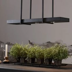 Markslöjd Suspensions Suspension Plateau 3 Lumières LED Métal L80cm -Luminaires Contemporain Soldes suspension plateau 3 lumieres led metal l80cm 3