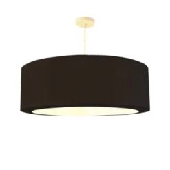 Abat-jours Suspensions Suspension Silvio Beige Foncé T 65 X H 25 -Luminaires Contemporain Soldes suspension silvio noir t 65 x h 25 2