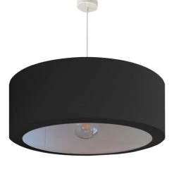 Abat-jours Suspensions Suspension Silvio Noir T 65 X H 25 -Luminaires Contemporain Soldes suspension silvio noir t 65 x h 25 5